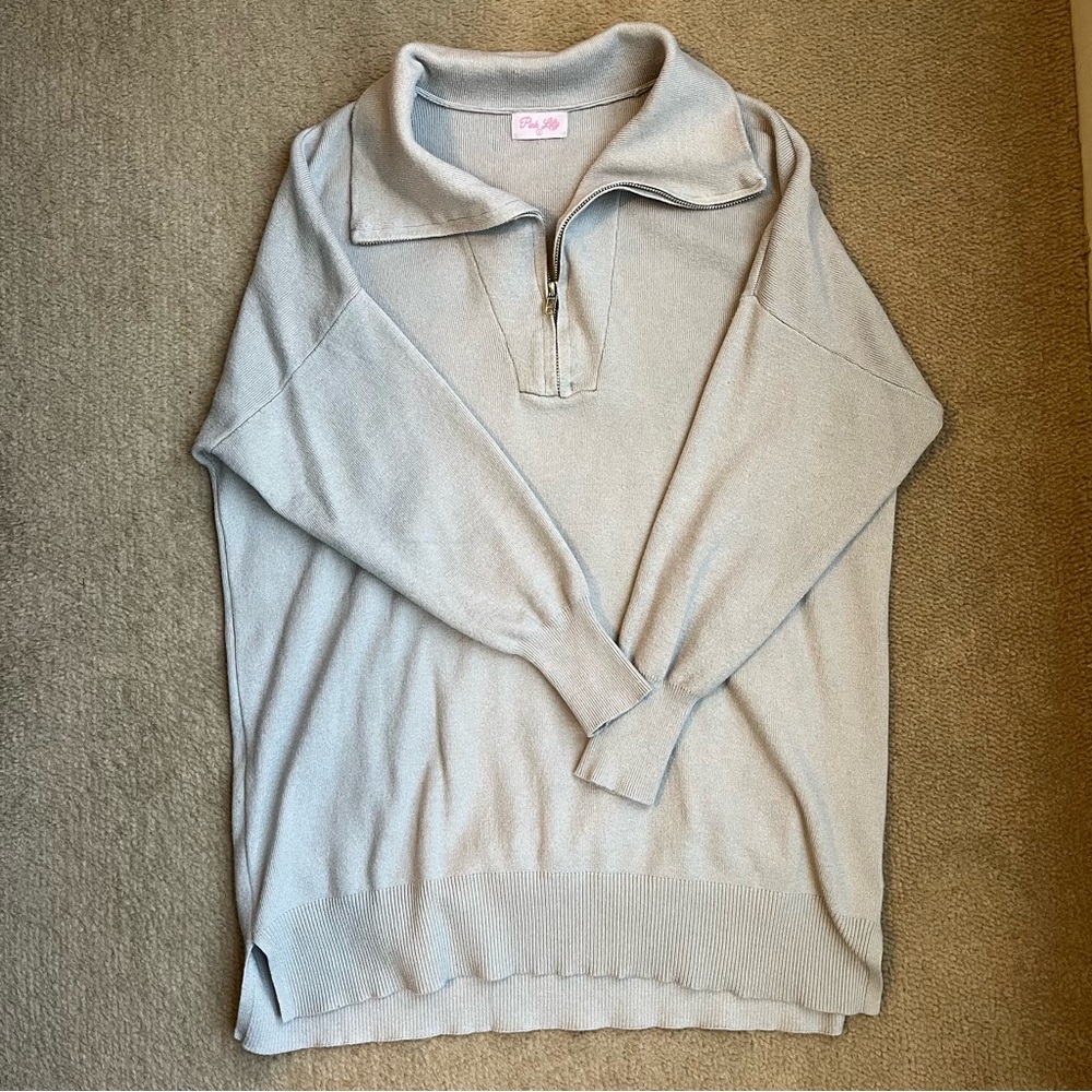 Pink Lily Quarter zip pullover